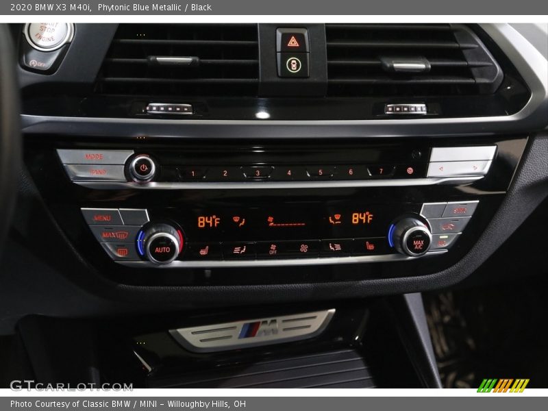 Phytonic Blue Metallic / Black 2020 BMW X3 M40i