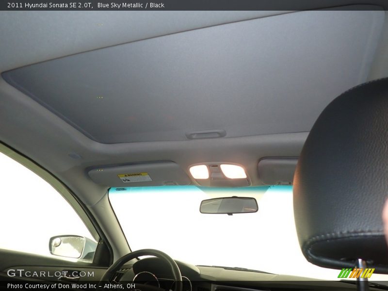 Blue Sky Metallic / Black 2011 Hyundai Sonata SE 2.0T
