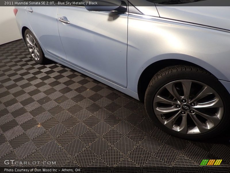 Blue Sky Metallic / Black 2011 Hyundai Sonata SE 2.0T