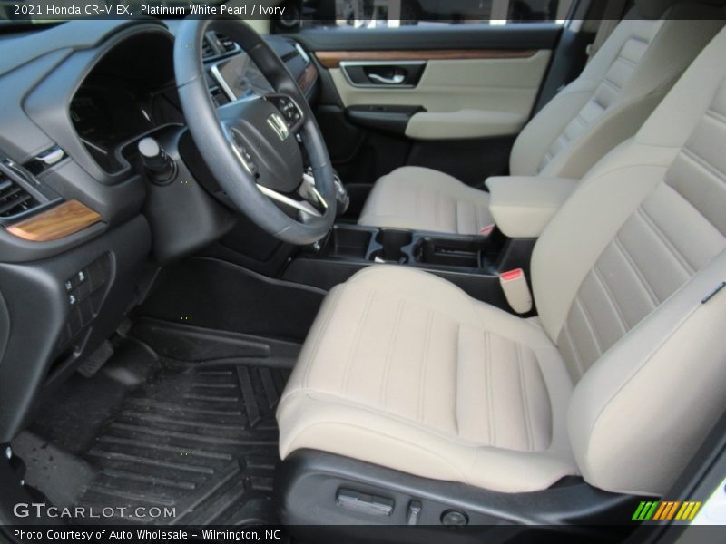 Platinum White Pearl / Ivory 2021 Honda CR-V EX