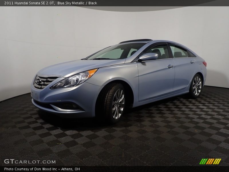 Blue Sky Metallic / Black 2011 Hyundai Sonata SE 2.0T
