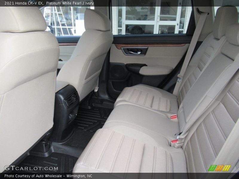 Platinum White Pearl / Ivory 2021 Honda CR-V EX