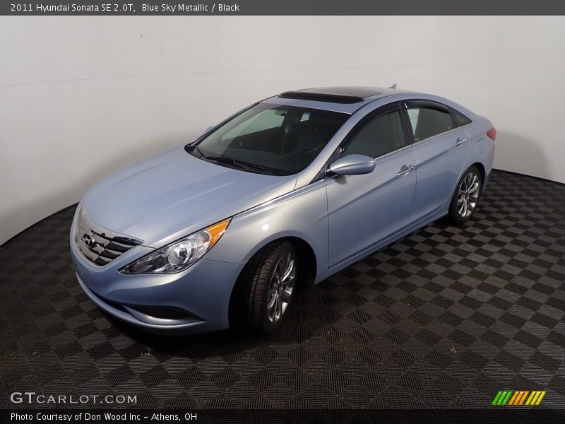 Blue Sky Metallic / Black 2011 Hyundai Sonata SE 2.0T