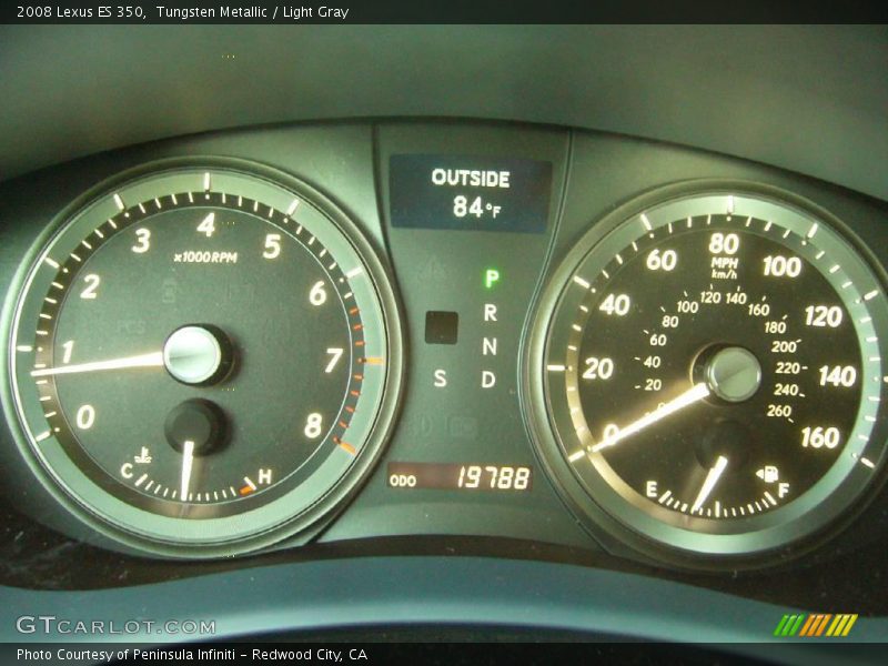 Tungsten Metallic / Light Gray 2008 Lexus ES 350