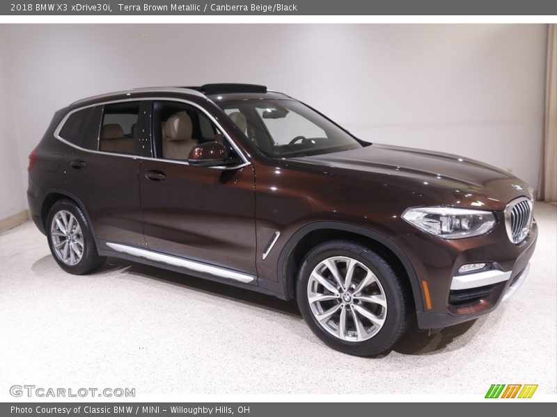 Terra Brown Metallic / Canberra Beige/Black 2018 BMW X3 xDrive30i