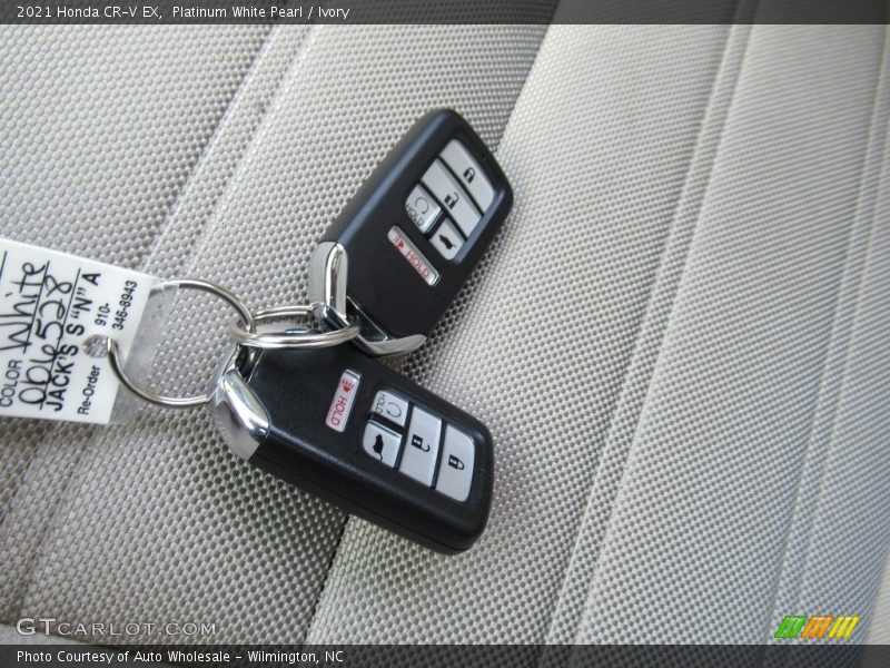 Platinum White Pearl / Ivory 2021 Honda CR-V EX