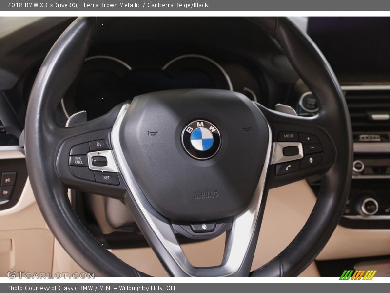Terra Brown Metallic / Canberra Beige/Black 2018 BMW X3 xDrive30i