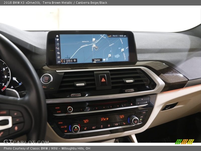 Terra Brown Metallic / Canberra Beige/Black 2018 BMW X3 xDrive30i