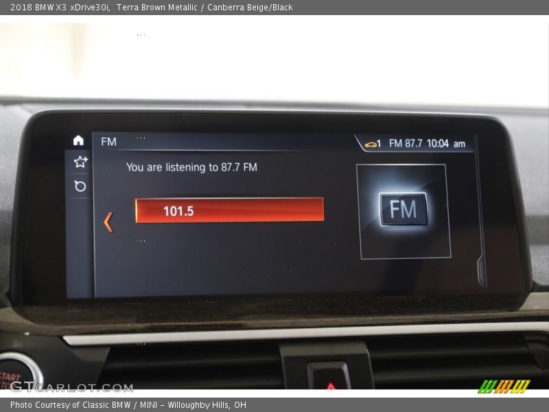 Terra Brown Metallic / Canberra Beige/Black 2018 BMW X3 xDrive30i