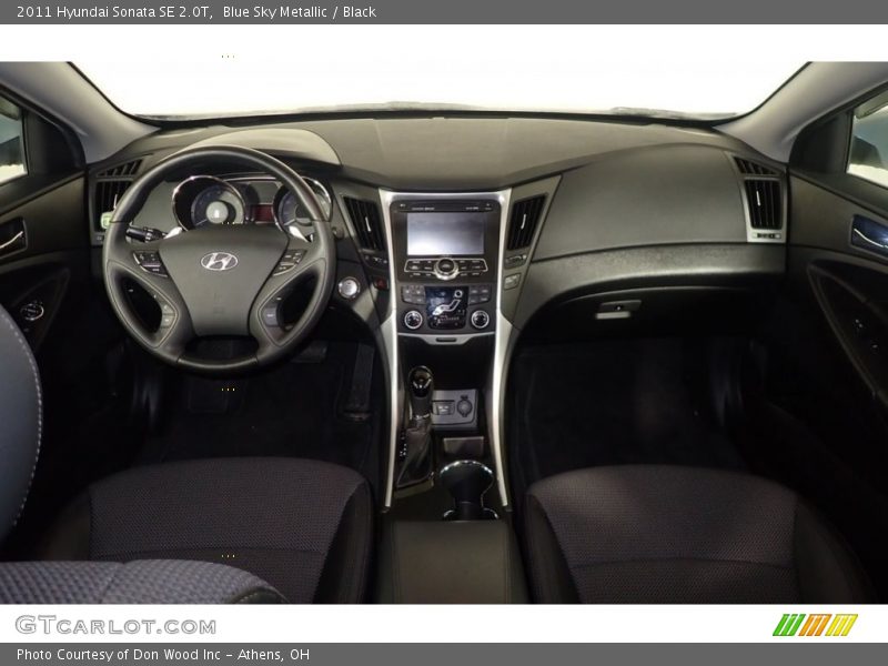 Blue Sky Metallic / Black 2011 Hyundai Sonata SE 2.0T