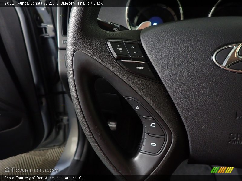 Blue Sky Metallic / Black 2011 Hyundai Sonata SE 2.0T