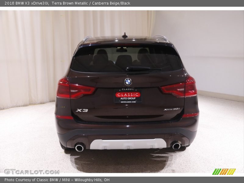 Terra Brown Metallic / Canberra Beige/Black 2018 BMW X3 xDrive30i