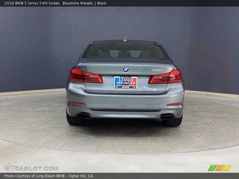 Bluestone Metallic / Black 2018 BMW 5 Series 540i Sedan