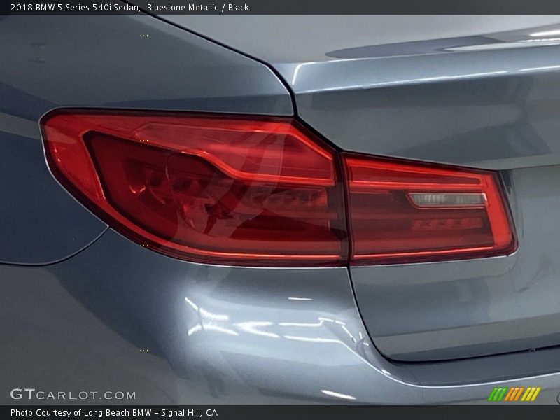 Bluestone Metallic / Black 2018 BMW 5 Series 540i Sedan