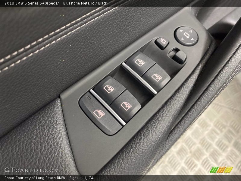 Bluestone Metallic / Black 2018 BMW 5 Series 540i Sedan