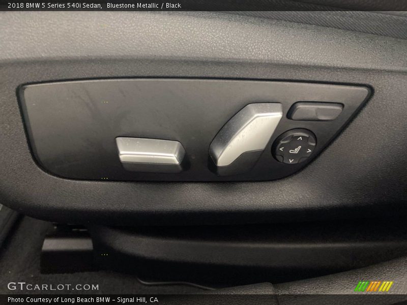 Bluestone Metallic / Black 2018 BMW 5 Series 540i Sedan