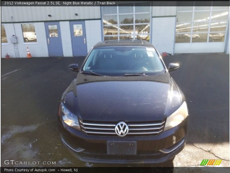 Night Blue Metallic / Titan Black 2012 Volkswagen Passat 2.5L SE