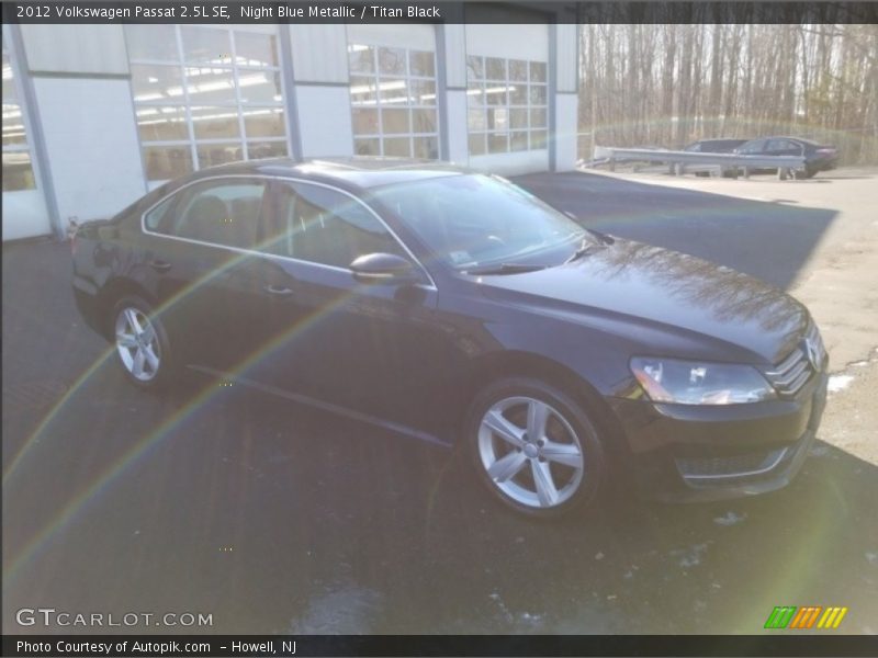 Night Blue Metallic / Titan Black 2012 Volkswagen Passat 2.5L SE