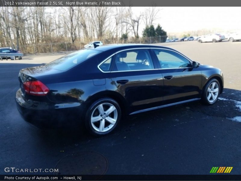 Night Blue Metallic / Titan Black 2012 Volkswagen Passat 2.5L SE