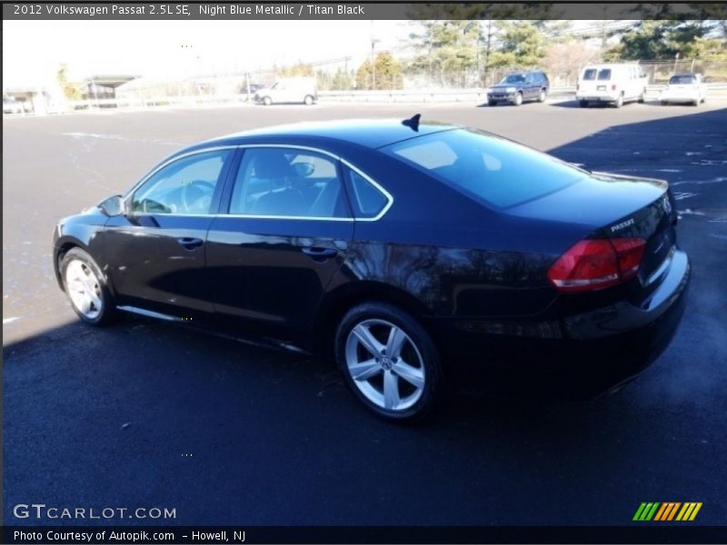 Night Blue Metallic / Titan Black 2012 Volkswagen Passat 2.5L SE