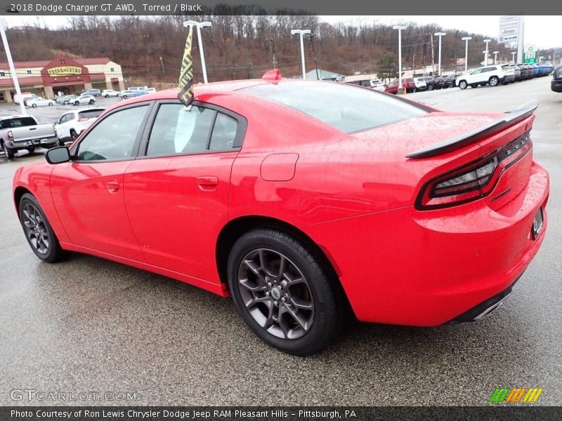 Torred / Black 2018 Dodge Charger GT AWD