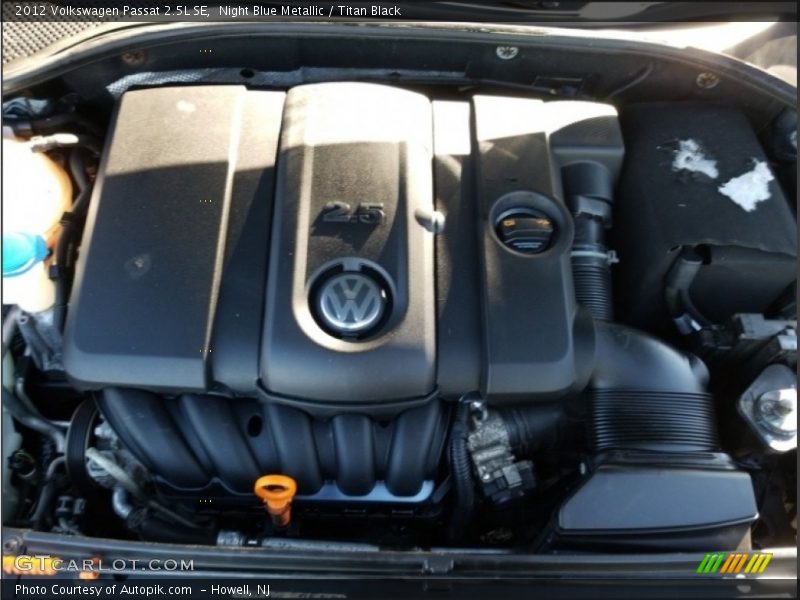 Night Blue Metallic / Titan Black 2012 Volkswagen Passat 2.5L SE