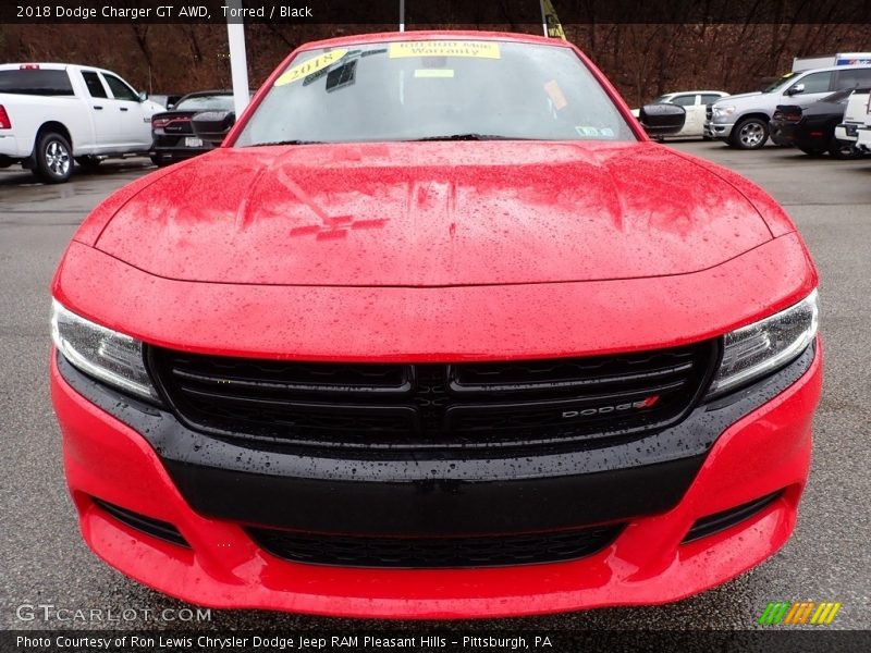 Torred / Black 2018 Dodge Charger GT AWD