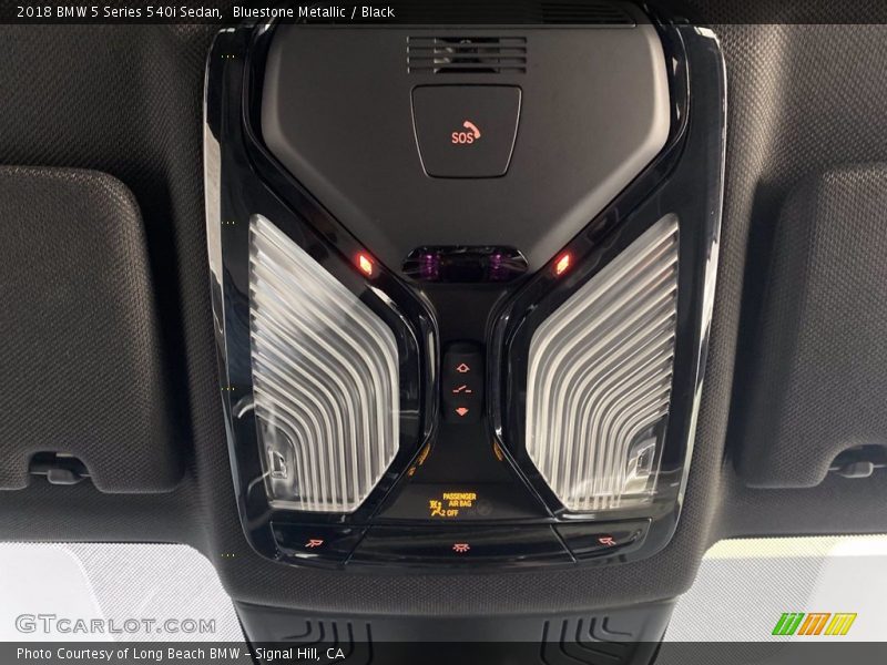 Bluestone Metallic / Black 2018 BMW 5 Series 540i Sedan