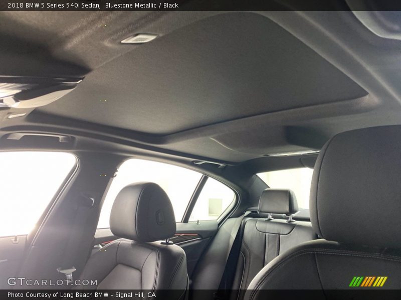 Bluestone Metallic / Black 2018 BMW 5 Series 540i Sedan