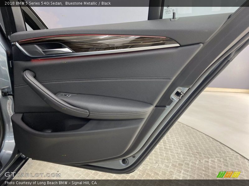 Bluestone Metallic / Black 2018 BMW 5 Series 540i Sedan