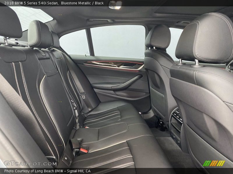 Bluestone Metallic / Black 2018 BMW 5 Series 540i Sedan
