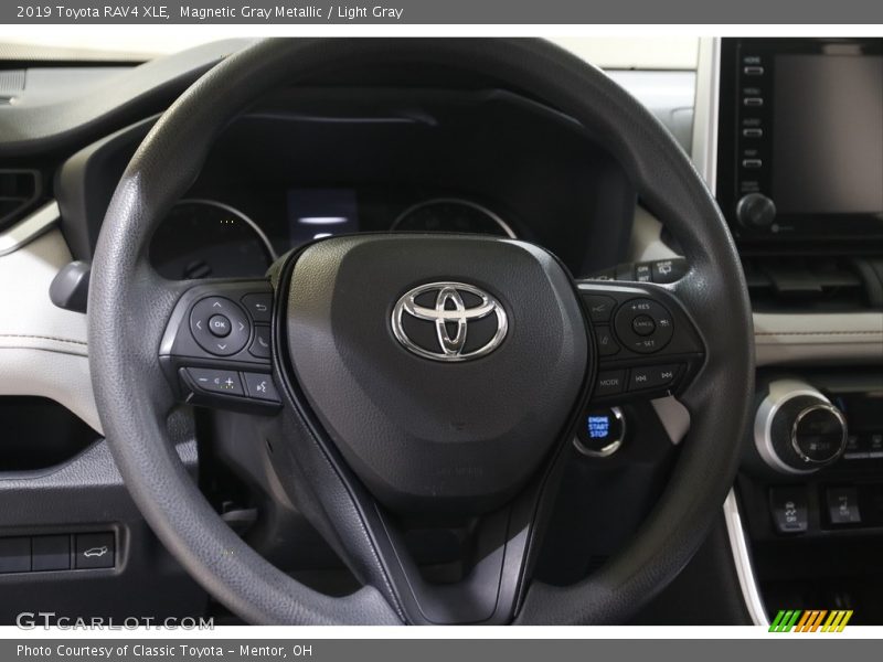Magnetic Gray Metallic / Light Gray 2019 Toyota RAV4 XLE