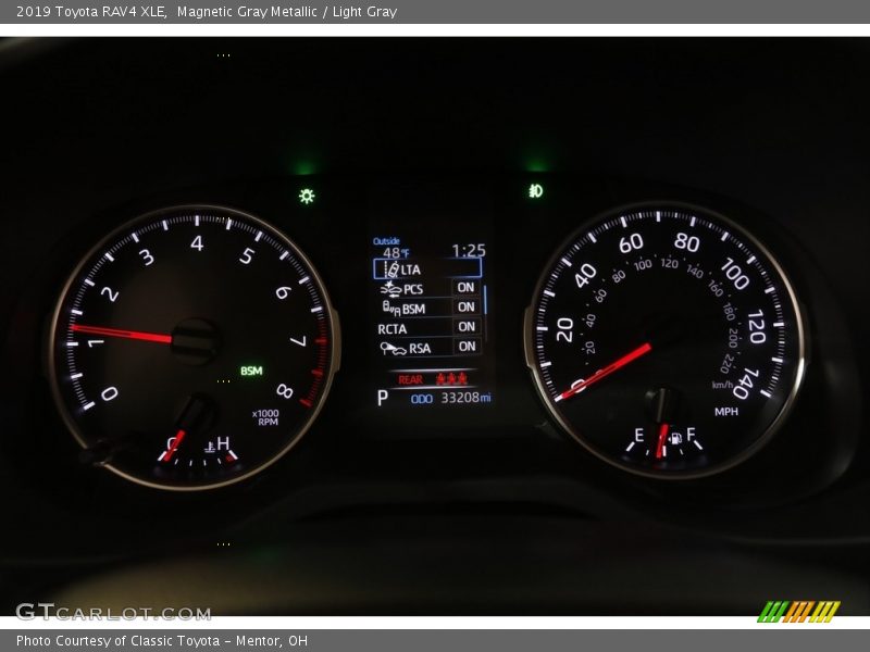 Magnetic Gray Metallic / Light Gray 2019 Toyota RAV4 XLE