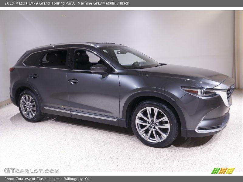 Machine Gray Metallic / Black 2019 Mazda CX-9 Grand Touring AWD