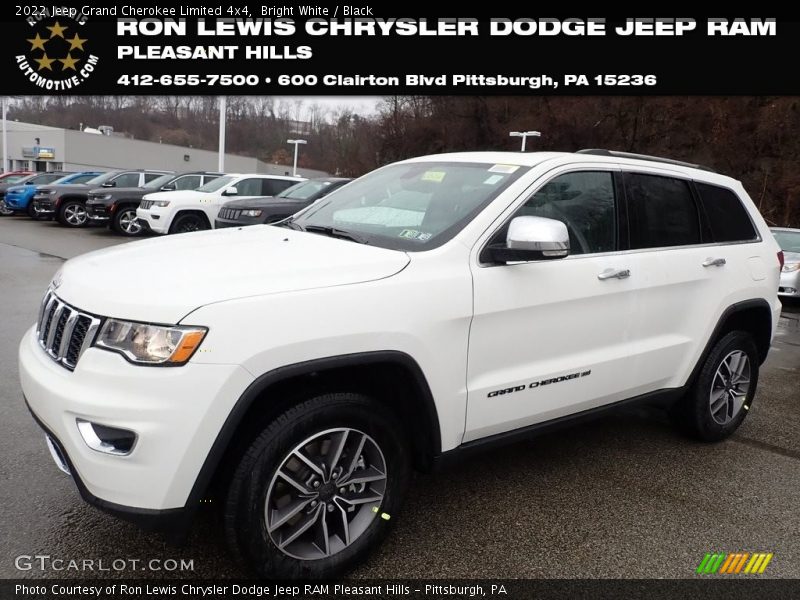 Bright White / Black 2022 Jeep Grand Cherokee Limited 4x4