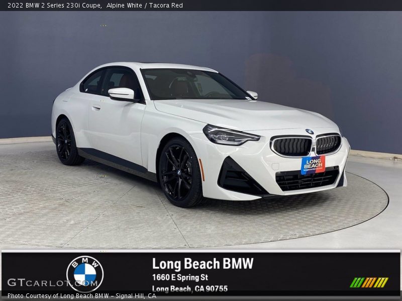 Alpine White / Tacora Red 2022 BMW 2 Series 230i Coupe