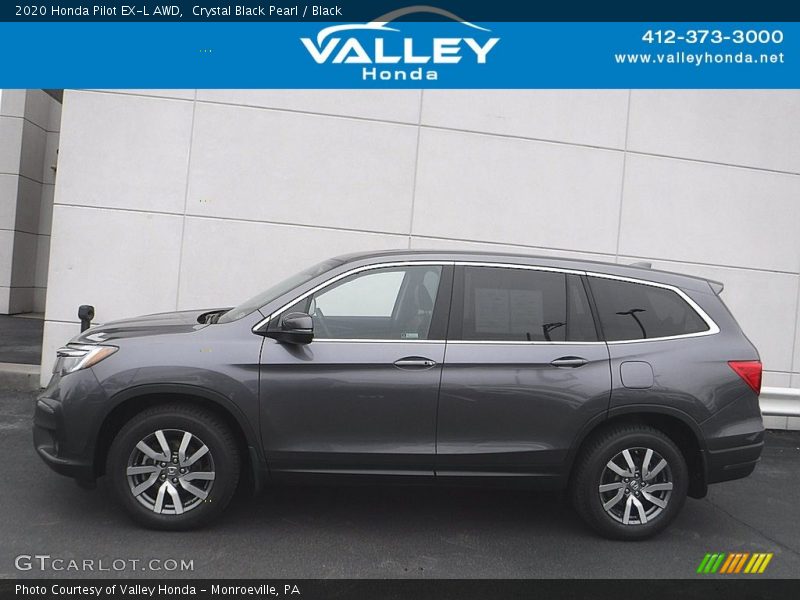 Crystal Black Pearl / Black 2020 Honda Pilot EX-L AWD