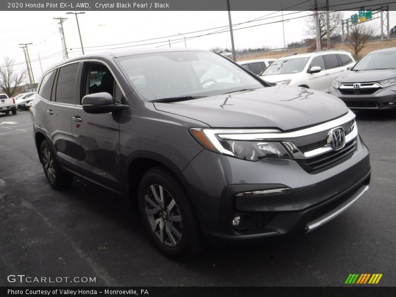 Crystal Black Pearl / Black 2020 Honda Pilot EX-L AWD