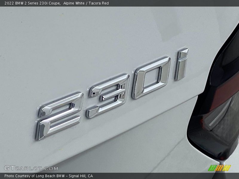 Alpine White / Tacora Red 2022 BMW 2 Series 230i Coupe