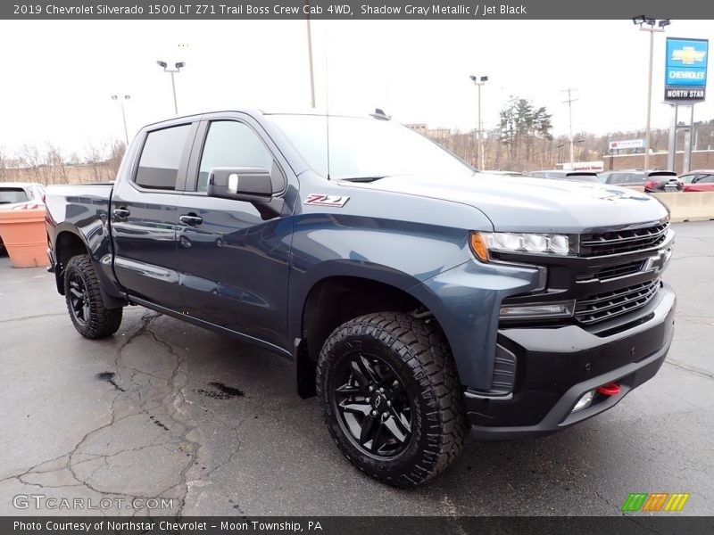 Shadow Gray Metallic / Jet Black 2019 Chevrolet Silverado 1500 LT Z71 Trail Boss Crew Cab 4WD