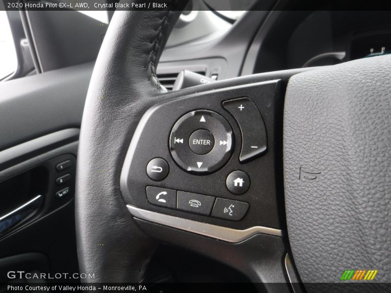 Crystal Black Pearl / Black 2020 Honda Pilot EX-L AWD