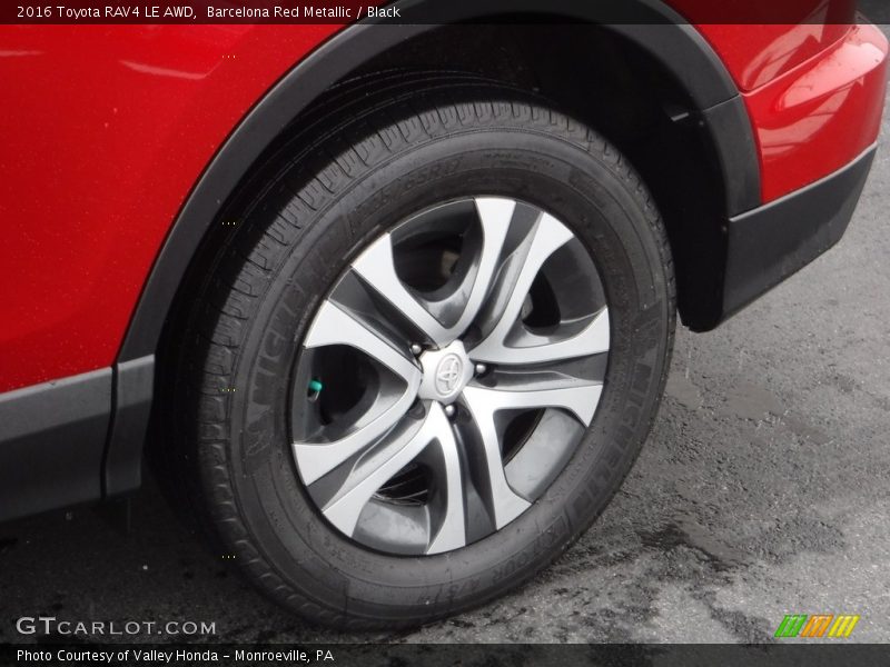Barcelona Red Metallic / Black 2016 Toyota RAV4 LE AWD
