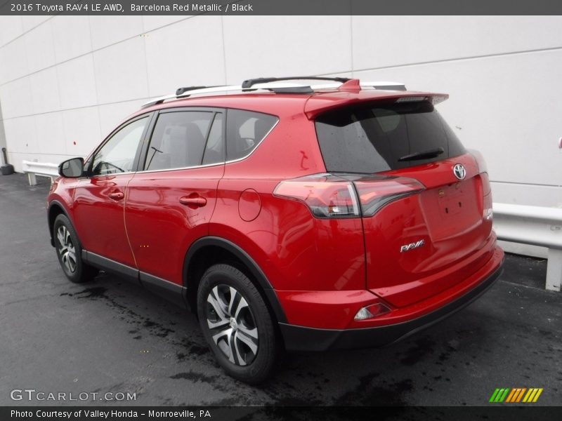 Barcelona Red Metallic / Black 2016 Toyota RAV4 LE AWD
