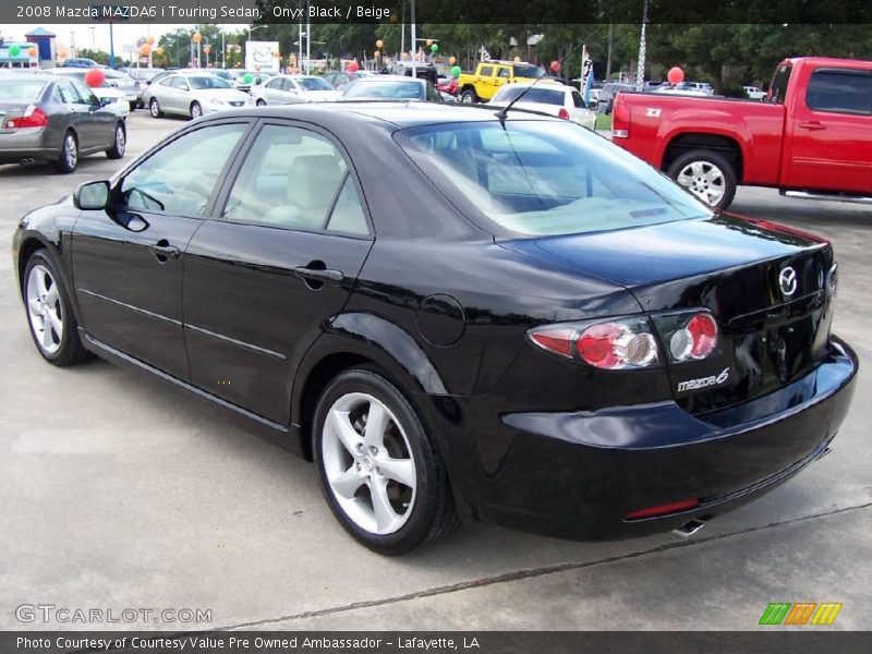 Onyx Black / Beige 2008 Mazda MAZDA6 i Touring Sedan