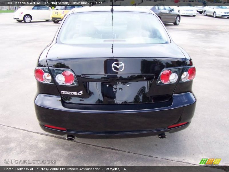 Onyx Black / Beige 2008 Mazda MAZDA6 i Touring Sedan
