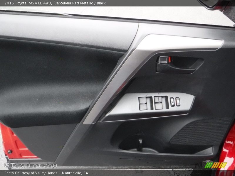 Barcelona Red Metallic / Black 2016 Toyota RAV4 LE AWD