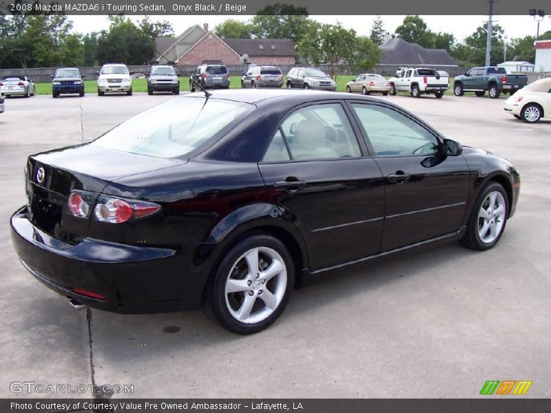 Onyx Black / Beige 2008 Mazda MAZDA6 i Touring Sedan