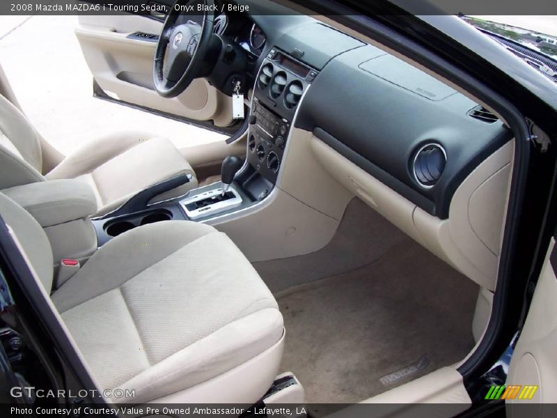 Onyx Black / Beige 2008 Mazda MAZDA6 i Touring Sedan