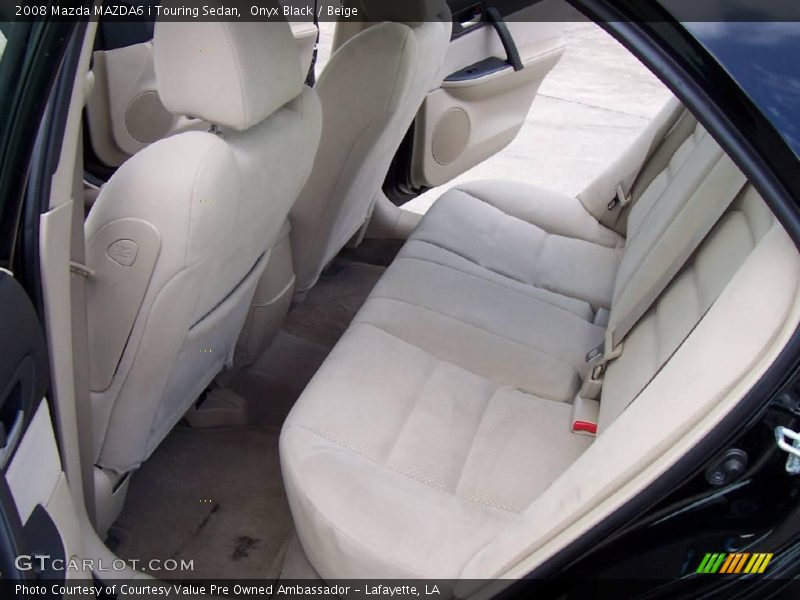 Onyx Black / Beige 2008 Mazda MAZDA6 i Touring Sedan