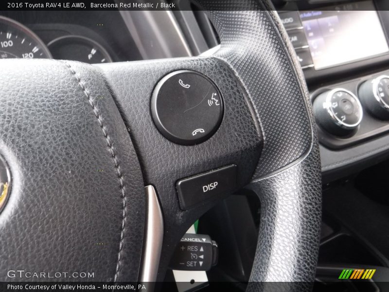 Barcelona Red Metallic / Black 2016 Toyota RAV4 LE AWD